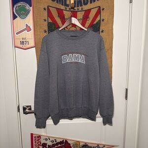 Y2K Jansport Gray The University of Alabama “BAMA” Pullover Sweater (M)